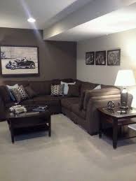 Modern basement house design, decoration & remodeling ideas. Astounding Home Renovation Ideas Interior And Exterior Ideas Basement Colors Brown Living Room Decor Trendy Living Rooms