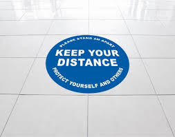 social distancing floor sticker template 2