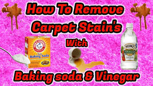 remove carpet stains with baking soda