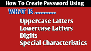 how to create pword using uppercase