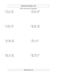 Systems Of Linear Equations Two