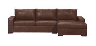 conway leather 2 piece sectional with