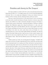 dom and slavery in the tempest the tempest fiction literature 