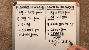 How To Convert Kilograms To Grams And Grams To Kilograms