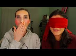 blindfold makeup challenge ft