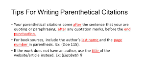 APA Citation Guide for formatting parenthetical citations  A great student  resource and handout 