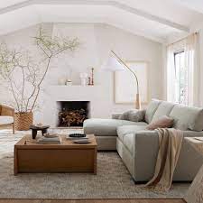 Axis Grey Fabric Sectional Sofa