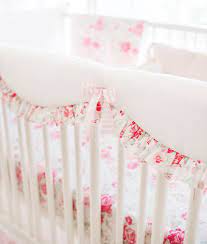 vintage rose crib bedding new