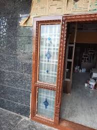 Wood Etched Decorative Glass Window