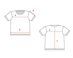 size guide for polos t shirts bexley