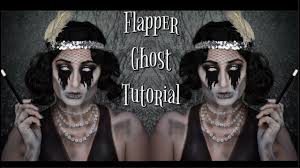 ghost flapper halloween makeup tutorial