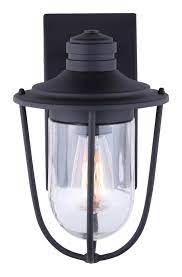 Noma 1 Light Clear Glass Shade Outdoor