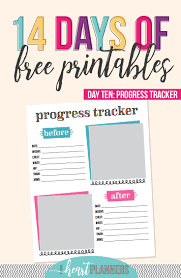Day 10 Progress Tracker I Heart Planners