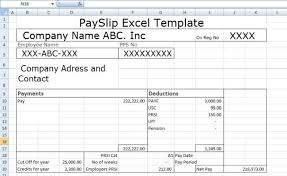 Payslip Template Format In Excel And Word Microsoft Excel
