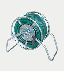 alayed steel reel with garden hose