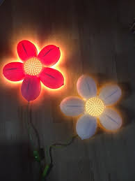 Ikea Smila Flower Wall Lamp Light Pink