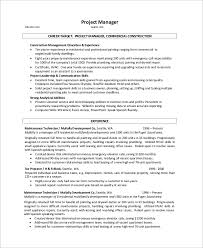Sample Construction Resume 9 Examples In Word Pdf
