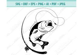 Free svg image & icon. Bass Fishing Svg Fishing Svg Fishing Hooks Png Dxf Eps 442622 Svgs Design Bundles