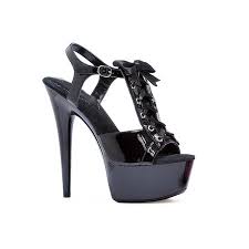 Ellie Shoes E 609 Gabby 6 Pointed Stiletto Sandal 8 Black