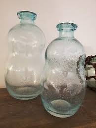 Seaglass Light Blue Decorative Bottles