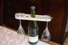 customized wine bottle and glass