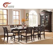 The 4 chairs wrap around 2 sides while the cushioned bench takes up the third side. Wood Dining Table Set Modern With 8 Chairs And Dining Room Chairs Modern Derevyannyj Obedennyj Stol Na 8 Stulev Wa420 Dining Room Sets Aliexpress
