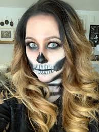 skeleton face makeup inspired