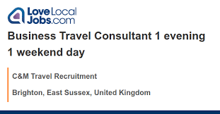 job with c m travel recruitment