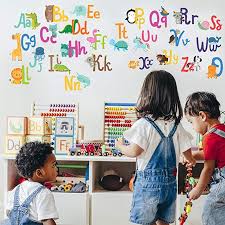 Alphabet Wall Stickers For Kids Rooms