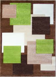 green rug runner modern abstract hand