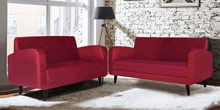 rome velvet sofa set in pink colour
