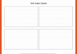 Index Card Template Word Best Of Word Template For 3 X 5 Index Cards