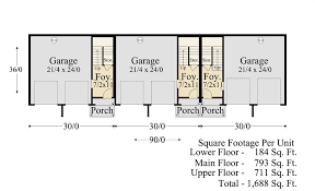Attached Townhouse Plan