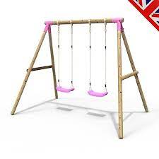 Re Bo Wooden Venus Swing Set Pink For