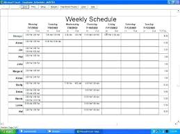 Timetable Calendar Template Free Excel Employee Schedule Monthly
