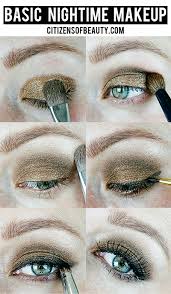 basic everyday eye makeup for evening