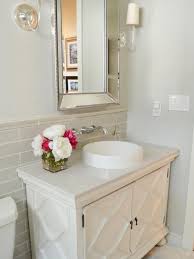 before and after bathroom remodels on a