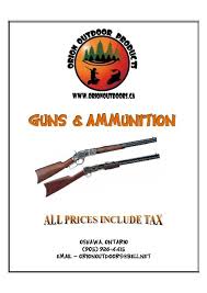 guns ammunition orion outdoor