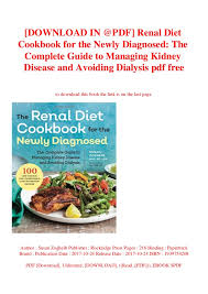 Download In Pdf Renal Diet Cookbook For The Newly
