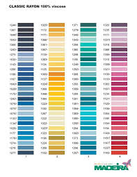 to view a madeira classic colour card
