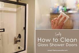 How To Clean Glass Shower Doors Without