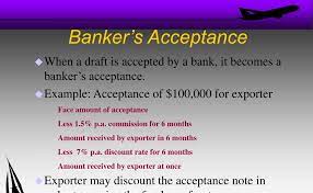 The bankers acceptance is issued at a discount, and paid in full when it becomes due — the difference between the value at maturity and the value when issued is acceptance financing is the financing of commercial transactions, usually involving import/export businesses, by using bankers acceptances. Disadvantages Of Bankers Acceptance Disadvantages Of Bankers Acceptance Advantages Disadvantages Of A Bank Loan Bizfluent After Explaining The Advantages And Disadvantages Of A Letter Of Credit
