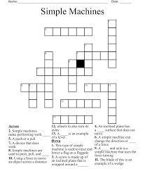 simple machines crossword wordmint