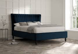 Melbury Velvet Navy Upholstered Bed