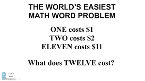 The World S Easiest Math Word Problem