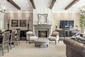 Center Fireplace Furniture Layout