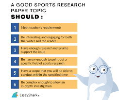 150 best sports research paper topics