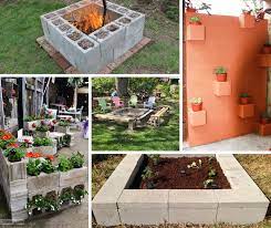 use cinder blocks in your garden