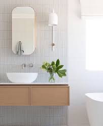 Tile backsplashes bathroom tile backsplashes bathroom tile. Our Inax Yuki Border Japanese Mosaic Featured In The Beautiful Mosman Park Ensuite Designed By Janeledge Bathroom Mirror Design Sleek Bathroom Bathroom Design