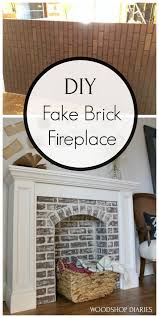 Fake Fireplace Fake Brick